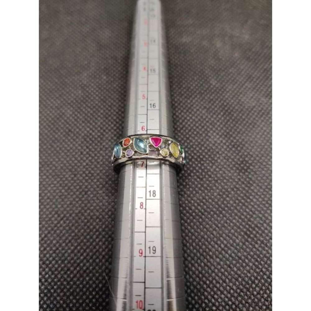 Silver Tone Rhinestone Fashion Ring